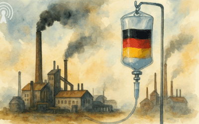 Německý průmysl je na kapačkách.